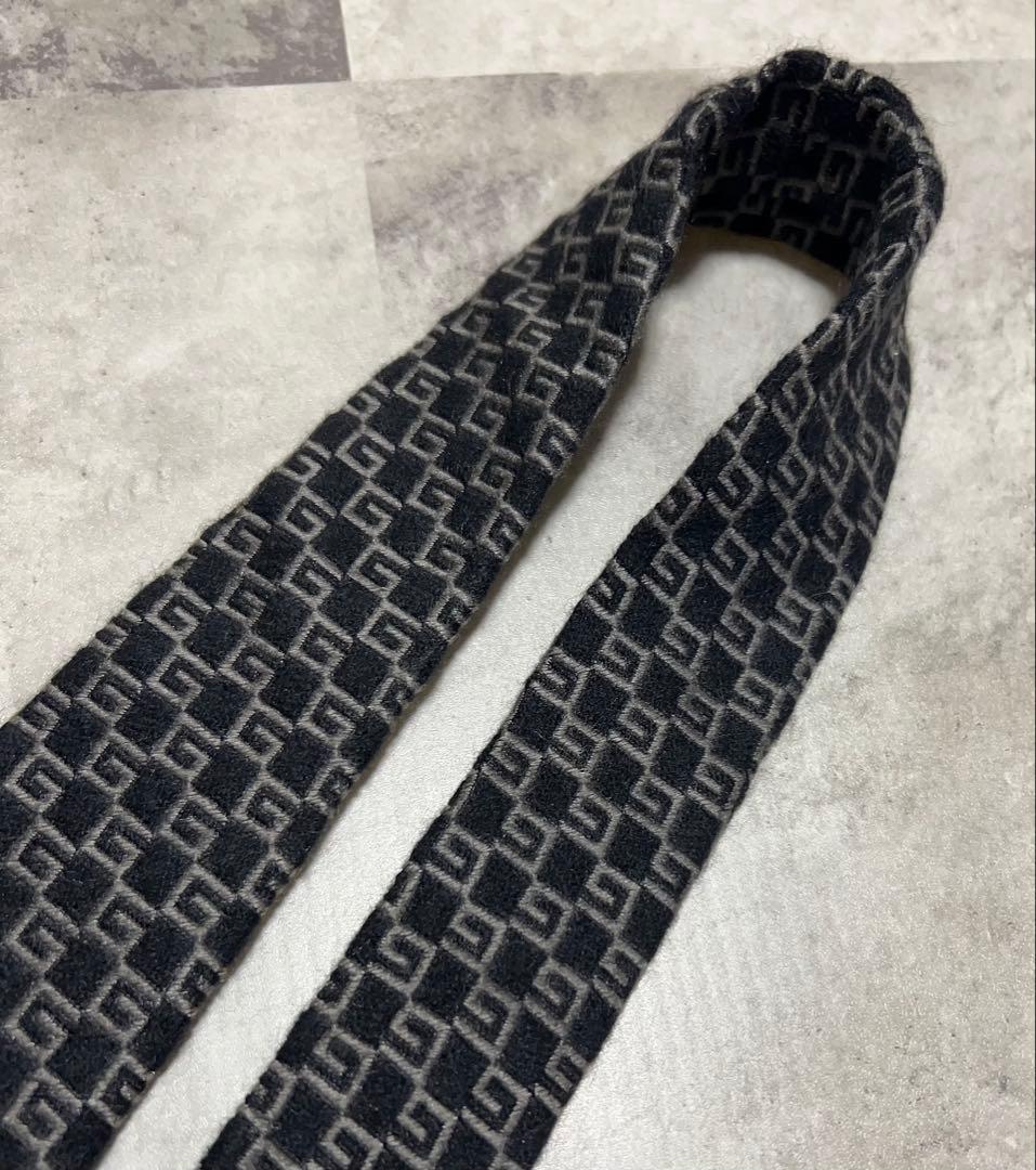 GUCCI ネクタイ ハイブランド Gロゴ パターン カシミヤ混