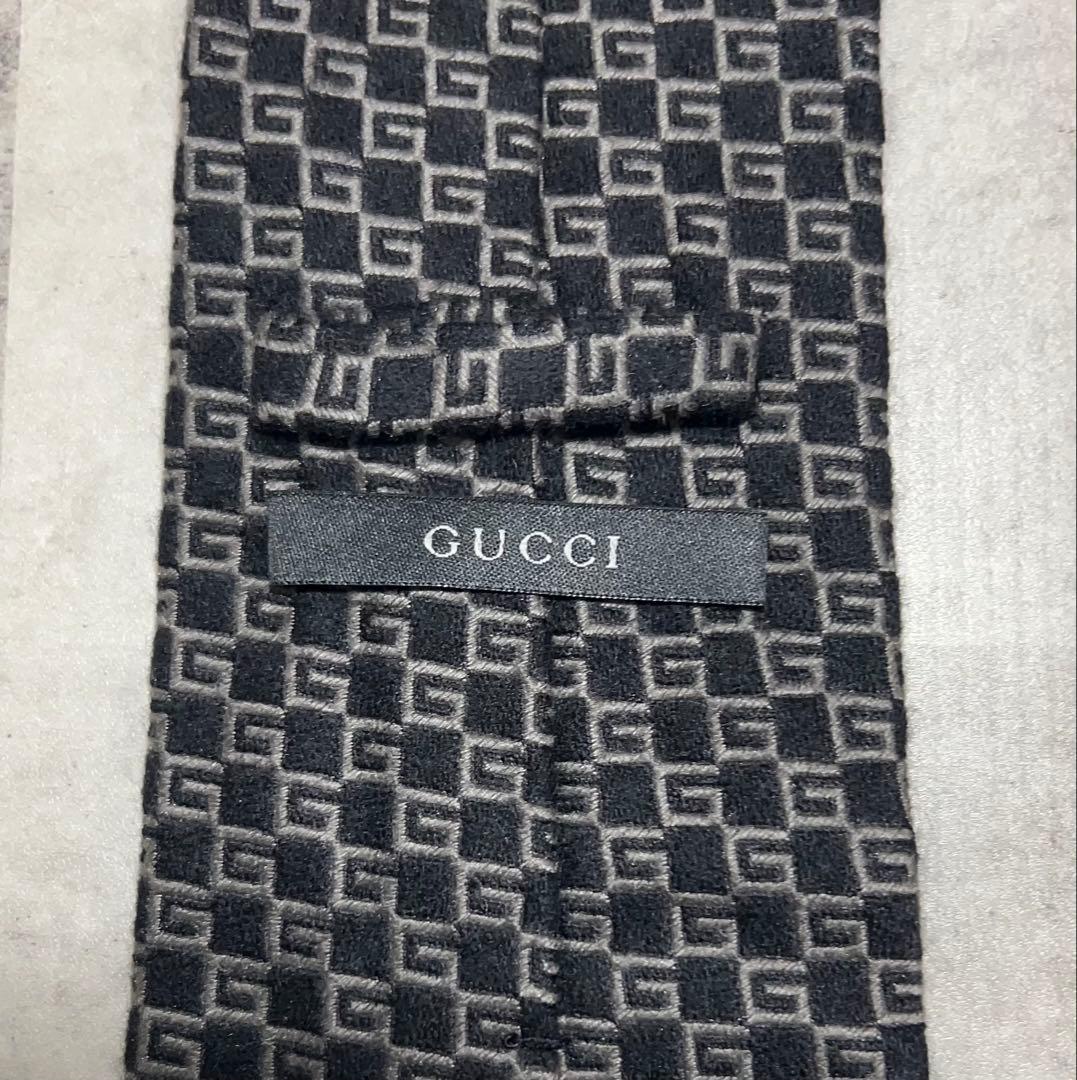 GUCCI ネクタイ ハイブランド Gロゴ パターン カシミヤ混
