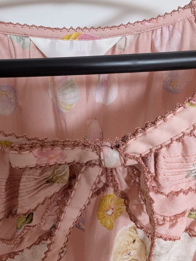 限定値下げ　PINK HOUSE 幸見うさぎプリントミディワンピース