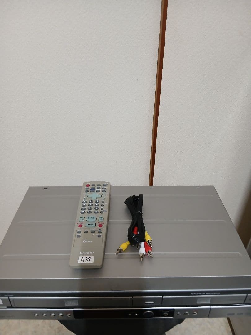 SHARP DV-RW65 DVD/VHS一体型レコーダー リモコン・ケーブル付