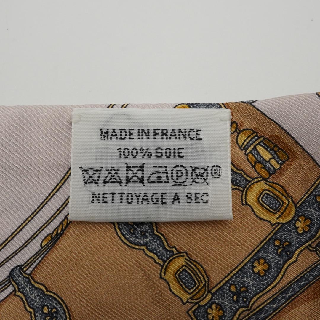 HERMES ツイリー ピンク シルク GRAND APPARAT