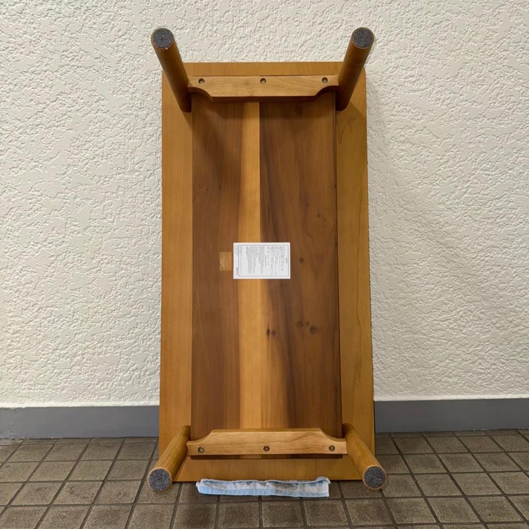 ♪無印良品　木製ローテーブル・オーク材　幅110㎝　MUJI　良品計画