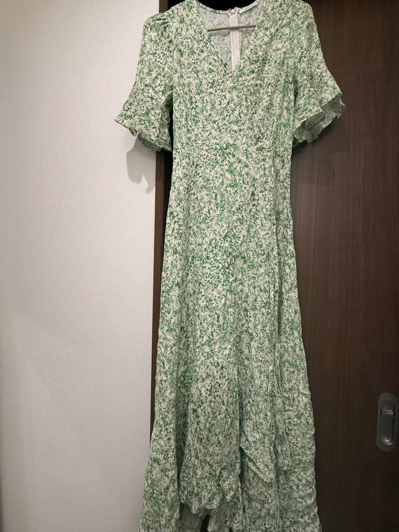フレイアイディー　ヴィスコースプリントカシュクールワンピース