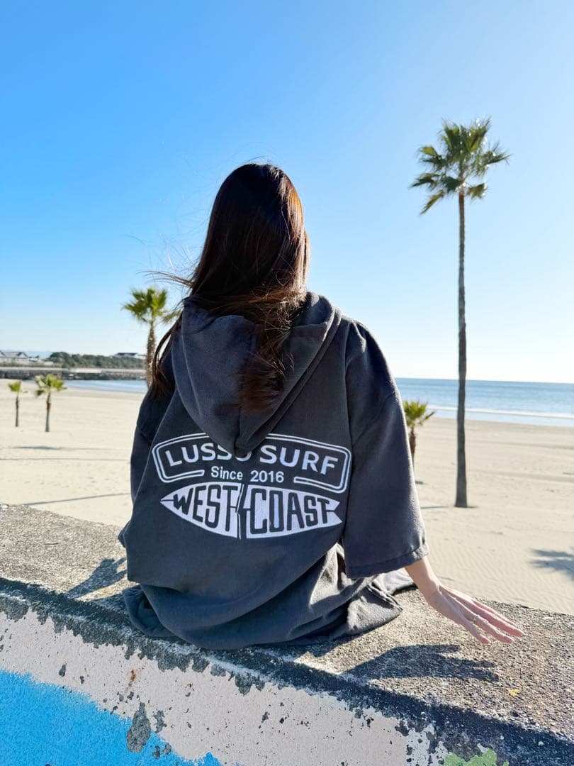 秋冬サーファーに　LUSSO SURF お着替えポンチョ　グレー