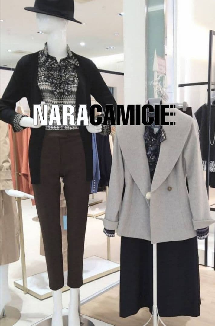 【極美品28600円】ナラカミーチェ♦大きめ✨トランプ柄シフォンボウタイ