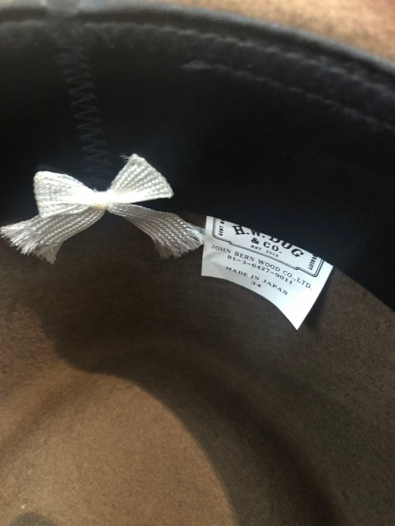 【美品】THE H.W.DOG&CO. ウールハット POINT-H