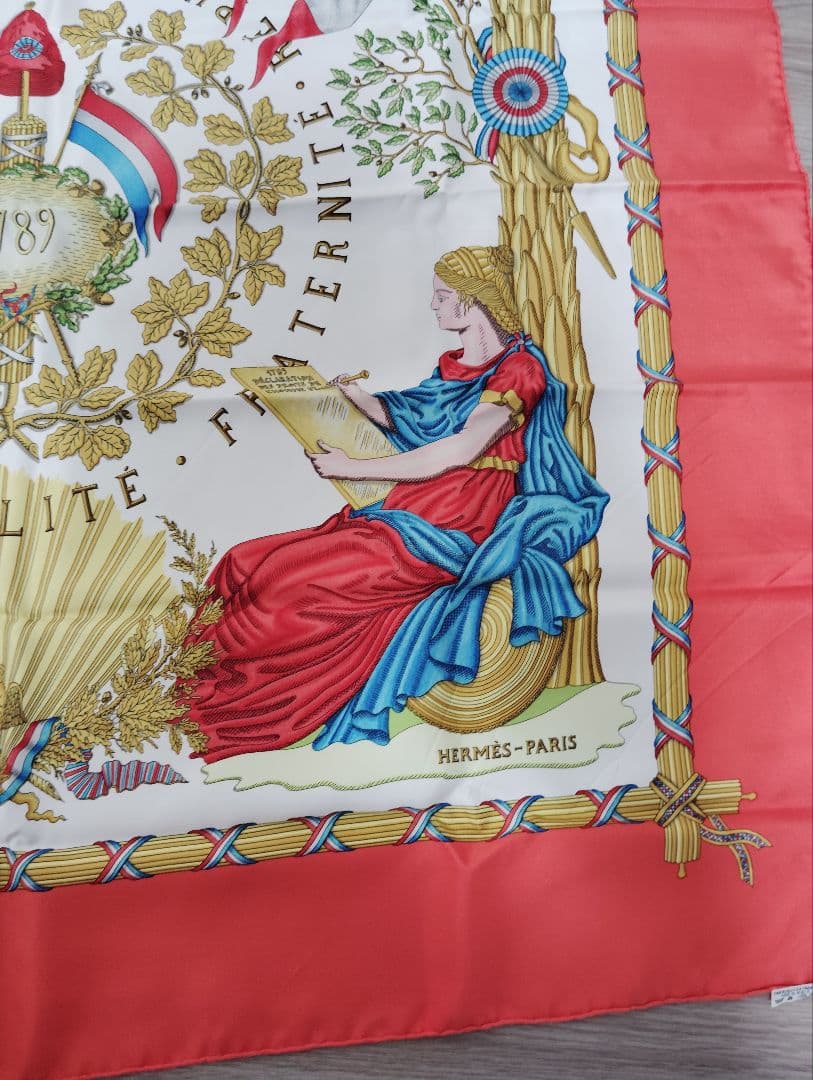 HERMES エルメス カレ90 1789年フランス革命を記念して スカーフ