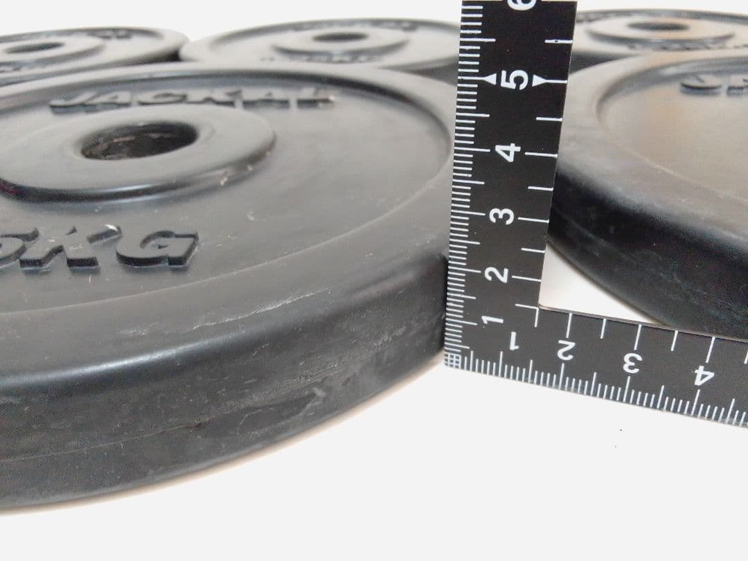 プロボディ JACKAL ラバープレート ダンベル 約20kg 28mm セット