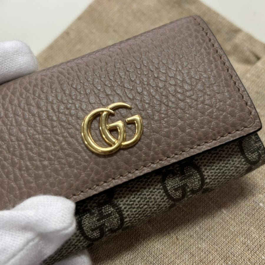 特価 グッチ キーケース 456118 GGスプリーム GREIGE/BEIGE