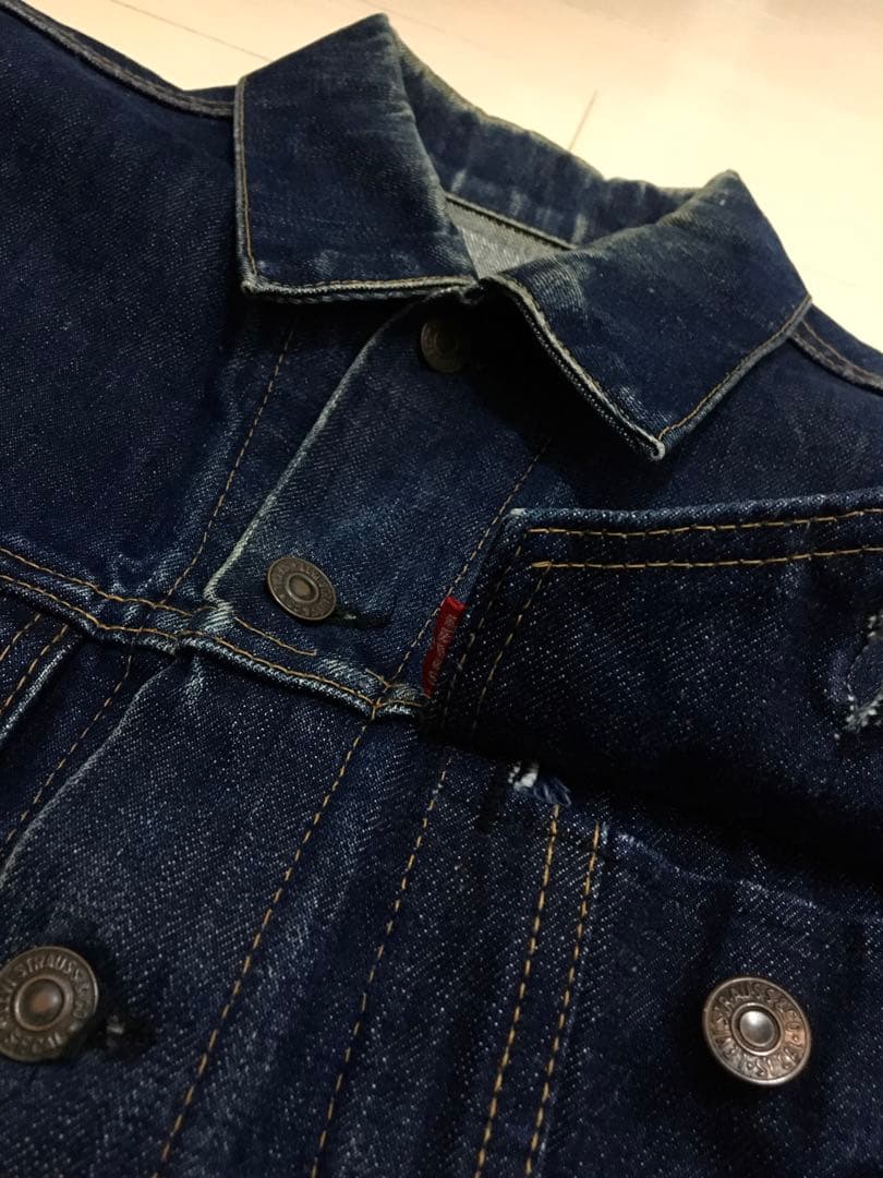 【2.3WASH】真紺 ビッグE 42-40 70505 60年代 リーバイス