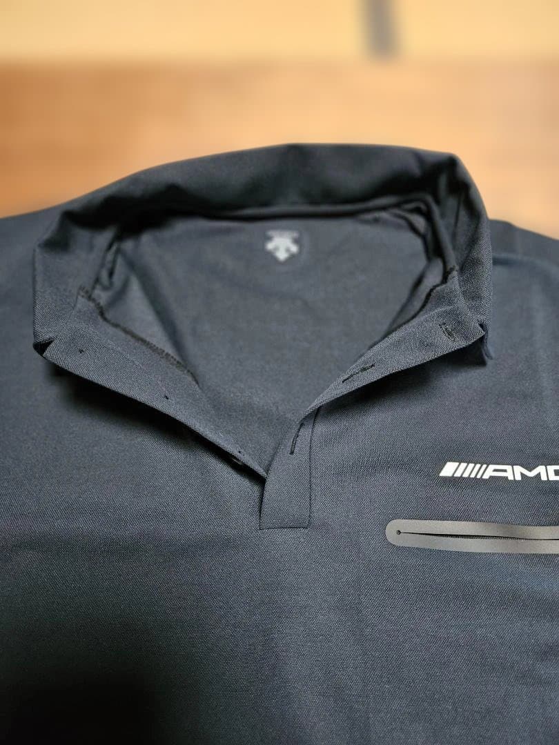 AMG DESCENTE ブラックポロシャツsizeXL
