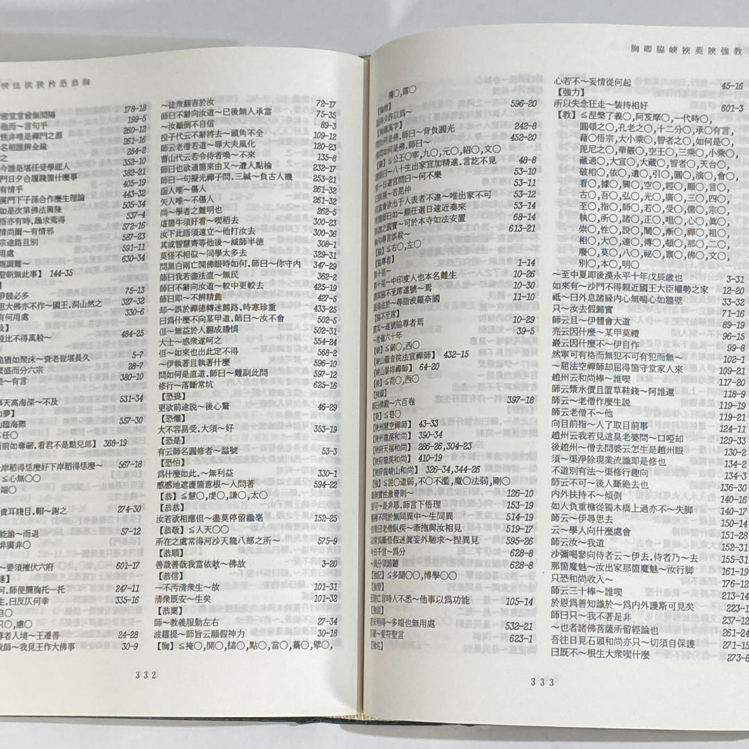 景徳伝灯録索引　上冊・下冊　２冊セット販売！
