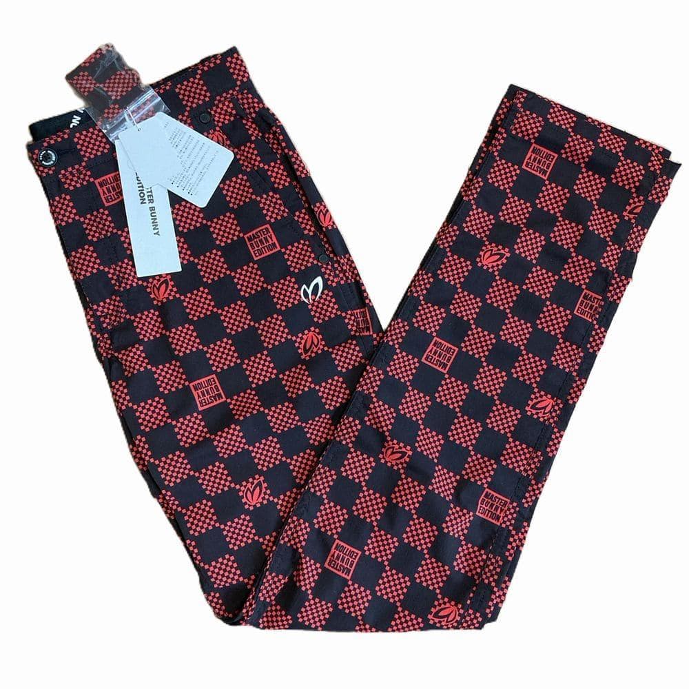 新品　マスターバニー　MBE　パーリーゲイツ　ストレッチゴルフパンツ　チェック