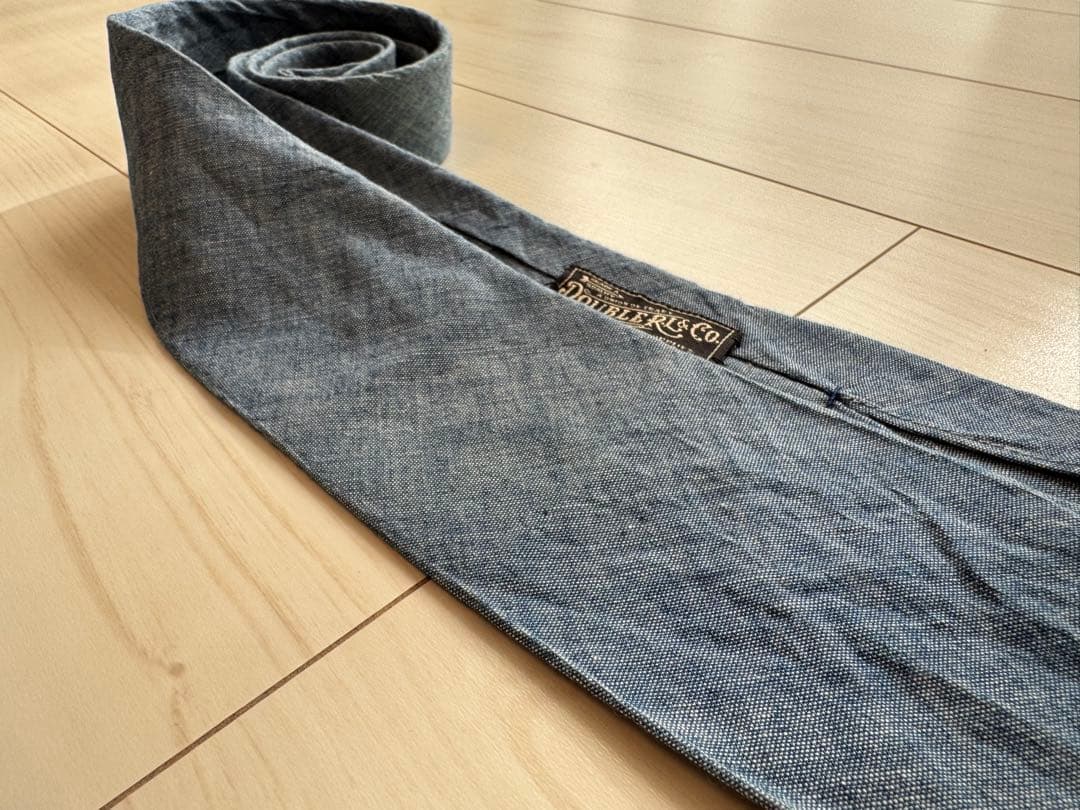 新古品RRL定番シャンブレーネクタイ
