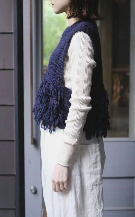 YENN　イェン　ループハンドニットベスト