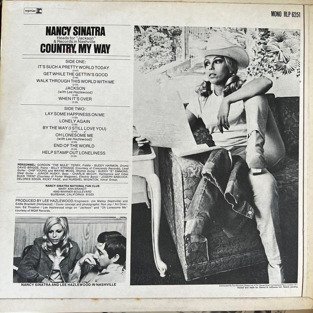 ナンシーシナトラ 名盤「COUNTRY,MY WAY 」レコードLP英モノラル