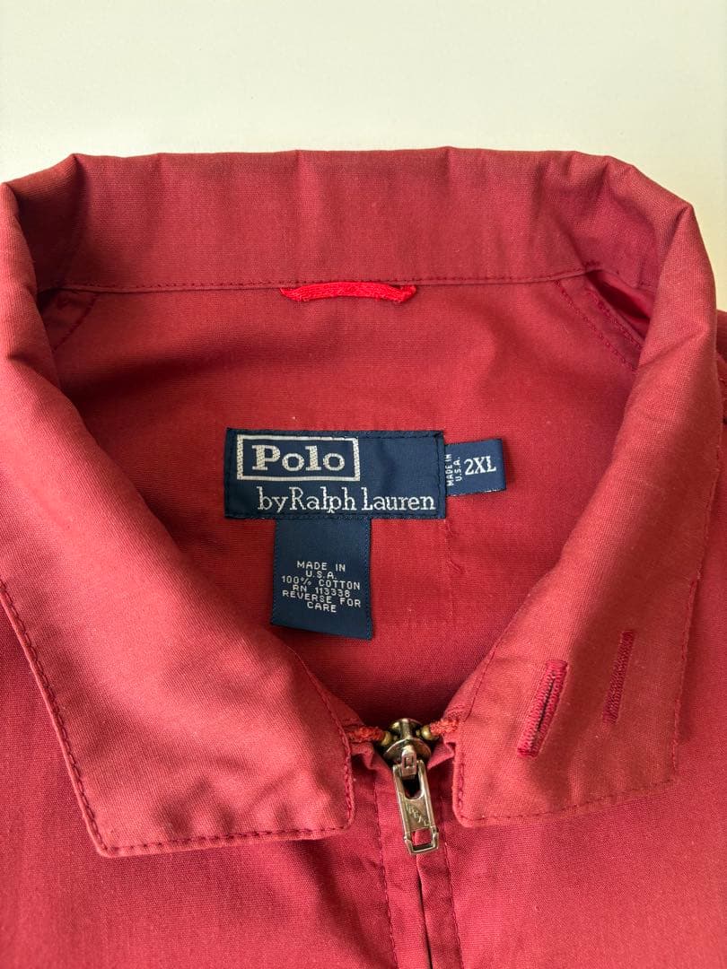 Polo by Ralph Lauren 赤 ジャケット USA XL相当