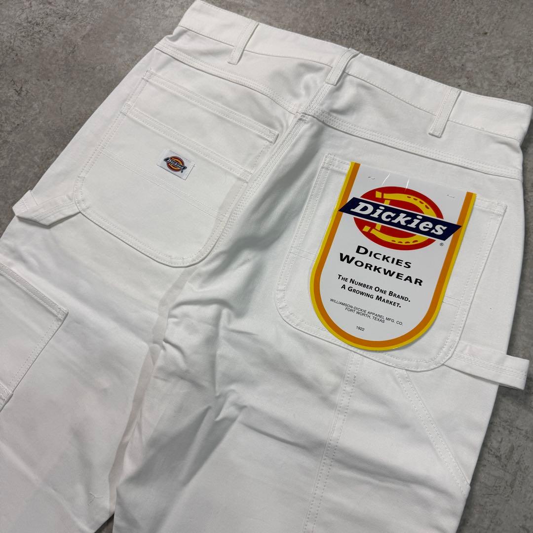 新品人気■Dickies ディッキーズ【32】ダブルニー ペインター パンツ 白