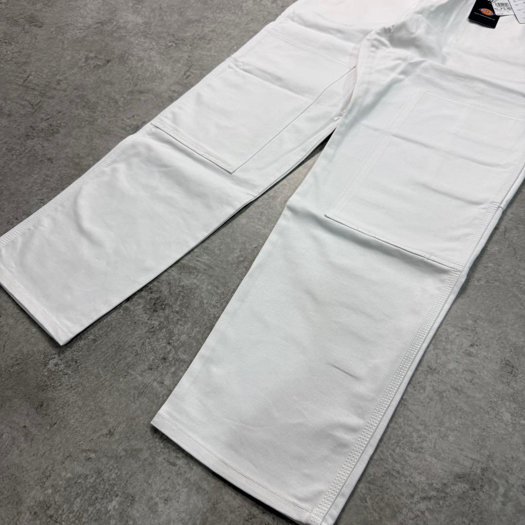 新品人気■Dickies ディッキーズ【32】ダブルニー ペインター パンツ 白