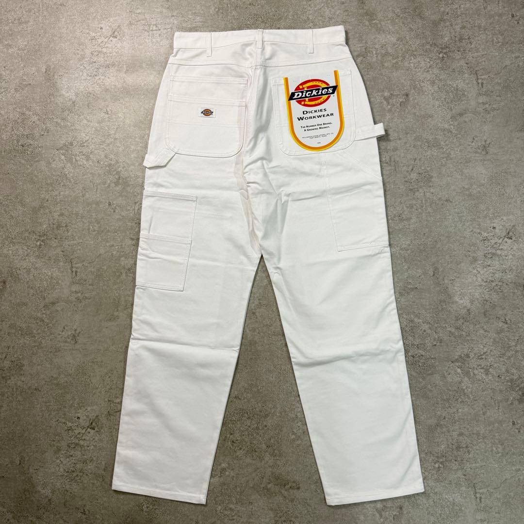 新品人気■Dickies ディッキーズ【32】ダブルニー ペインター パンツ 白