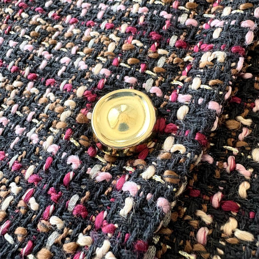 ■美品【完売品】ZARA ザラベルト付きテクスチャーベストツイードベスト　ジレM