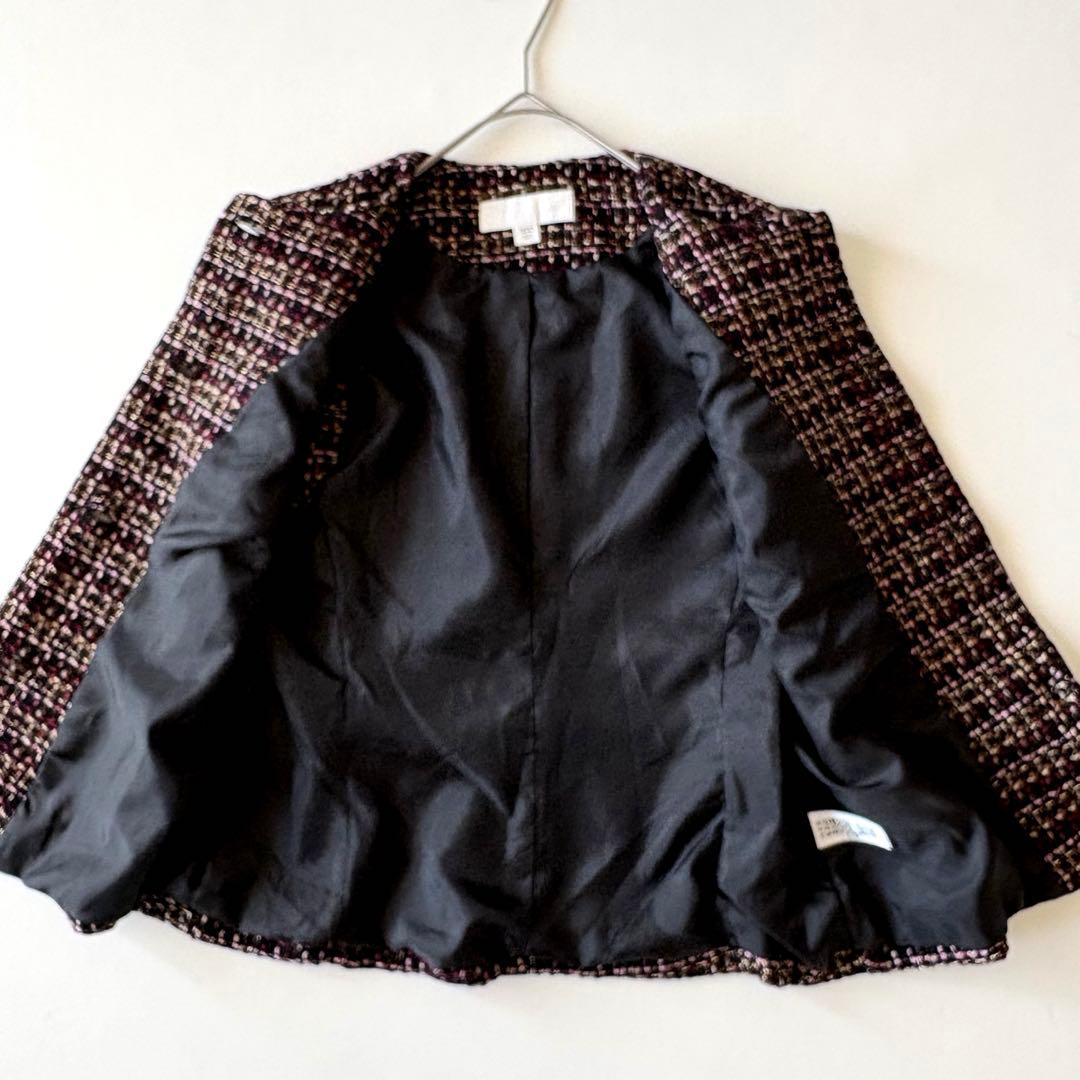 ■美品【完売品】ZARA ザラベルト付きテクスチャーベストツイードベスト　ジレM