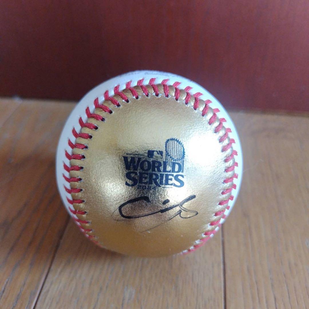 大谷翔平 2024年 ワールドシリーズ制覇ロゴ入り 直筆サインボール