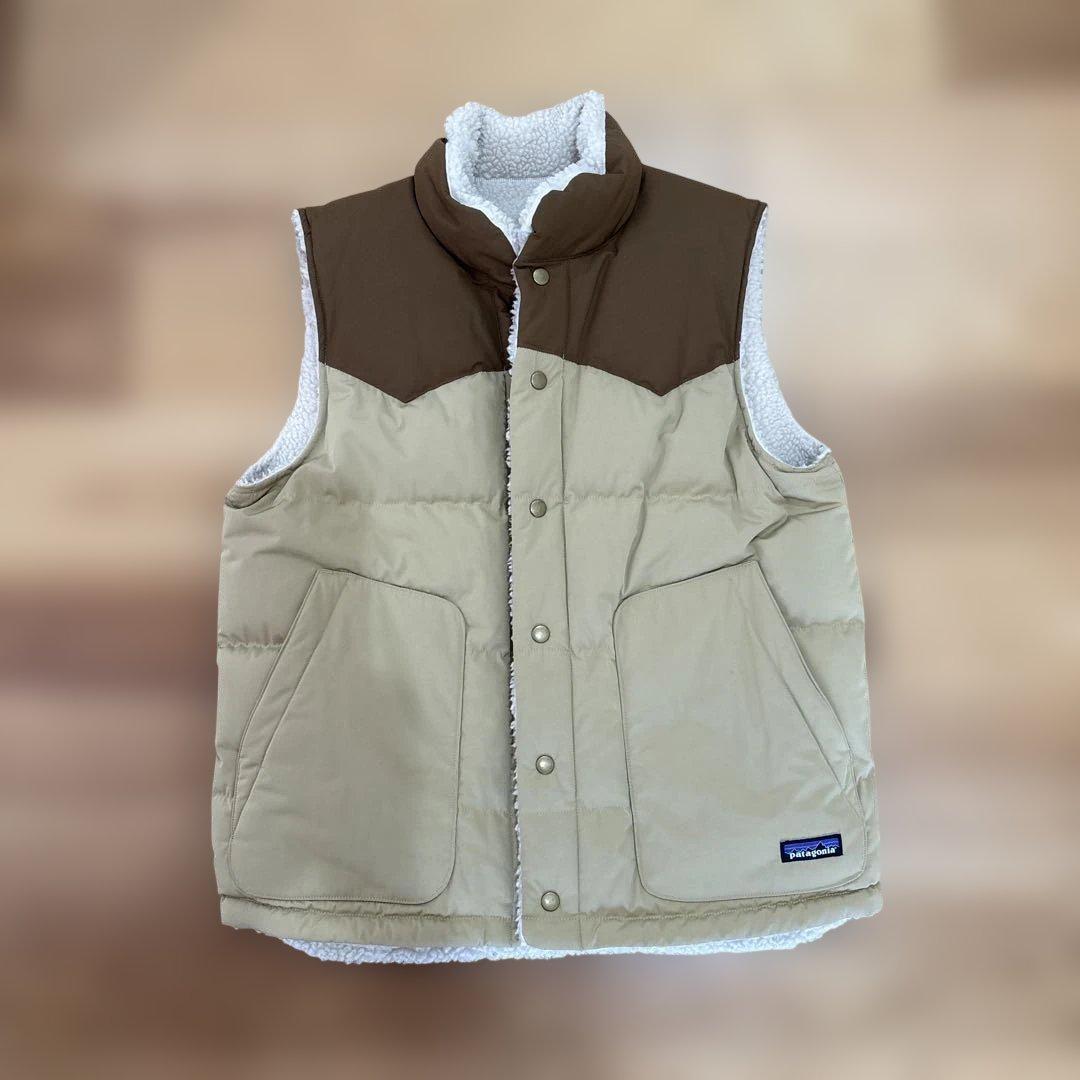 美品Patagonia リバーシブル ビビー ダウンベスト