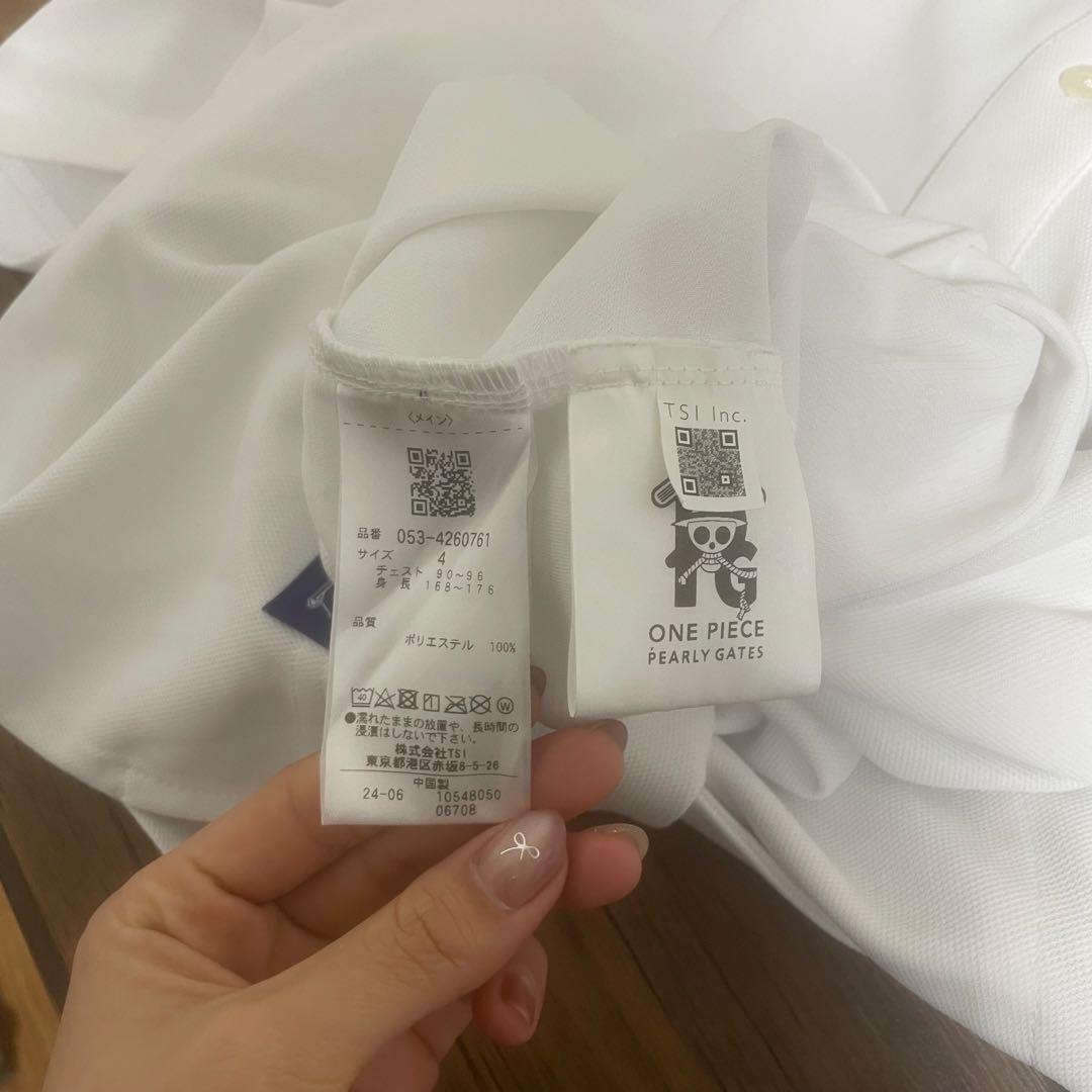 ONE PIECE PEARLY GATESコラボ ポロシャツ ホワイト
