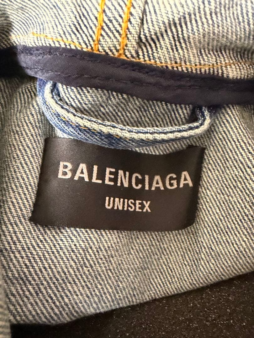 BALENCIAGA フード付きデニムジャケット サイズ1