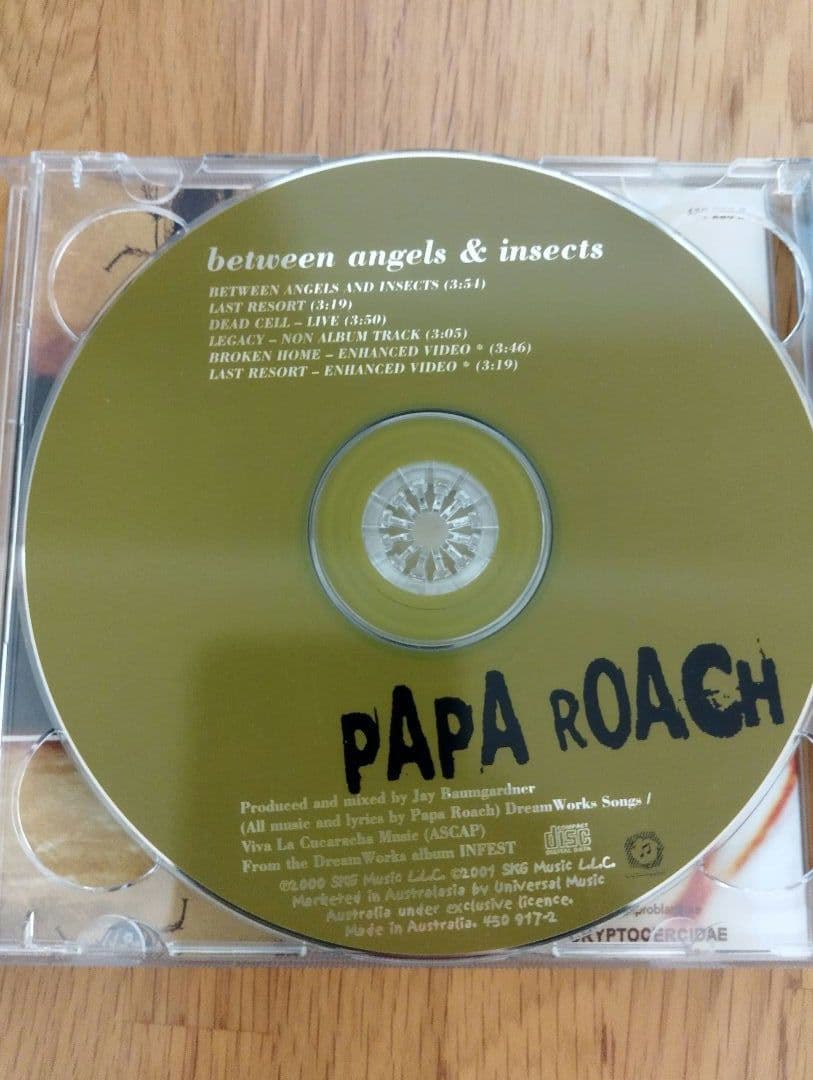PAPAROACH INFEST オーストラリアオンリーリリース　輸入盤CD