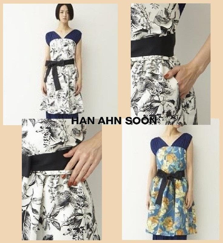 【新品・未使用】ハン アン スン HAN AHN SOON ドレスエプロン 黒