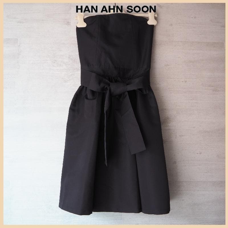 【新品・未使用】ハン アン スン HAN AHN SOON ドレスエプロン 黒