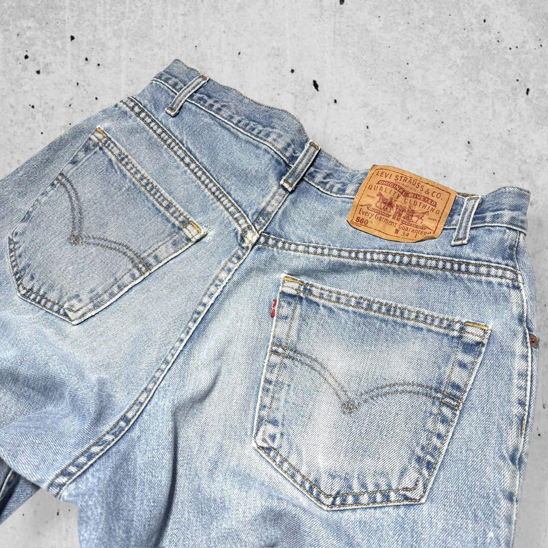 Levi'sリーバイス560バギーワイドデニムパンツテーパード古着W34L30