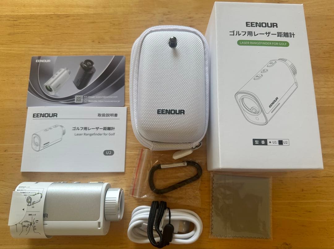 EENOUR ゴルフ用レーザー距離計 ホワイト　U2