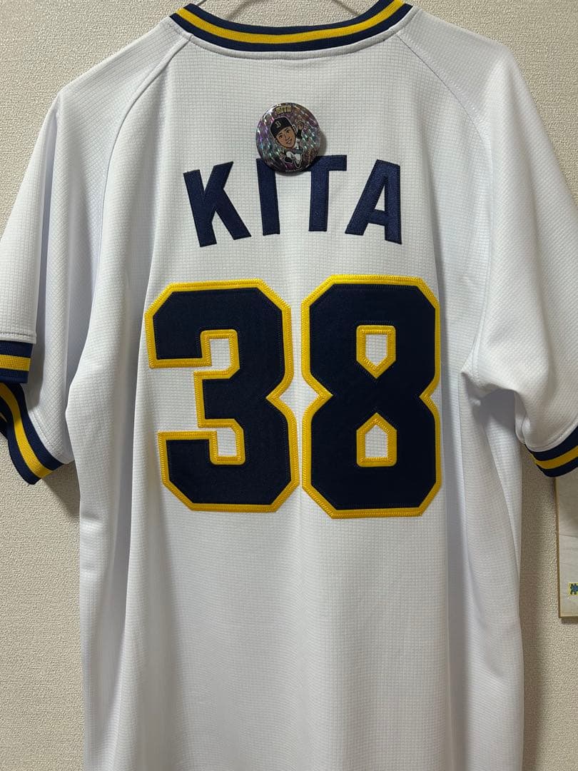 オリックスバファローズ　来田選手BlueWave復刻メッシュユニフォー