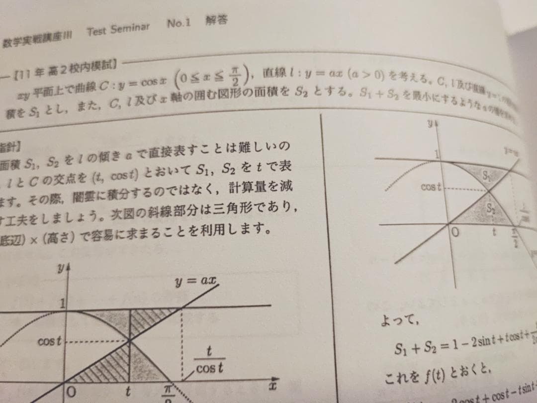 鉄緑会による高2数Ⅲ実戦演習問題解説冊子課題フルセット　河合塾　駿台　東進　数学