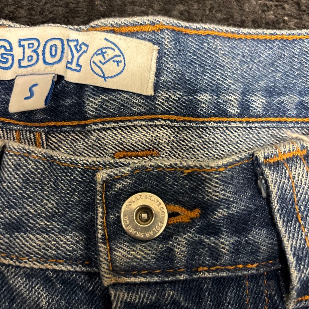 「正規品」polar skate bigboy ダークブルー 旧ロゴ
