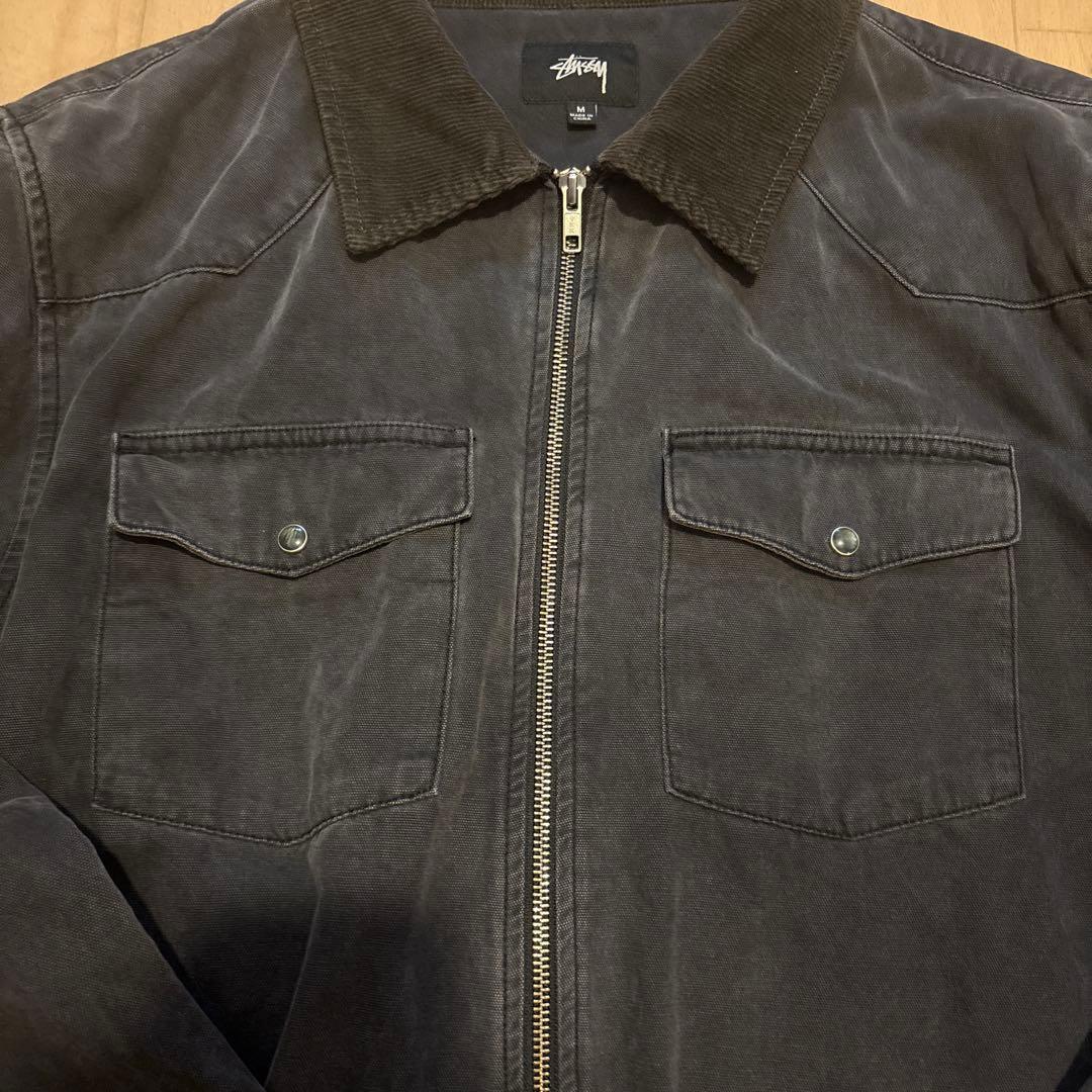 STUSSY◆20AW/washed canvas work jacket