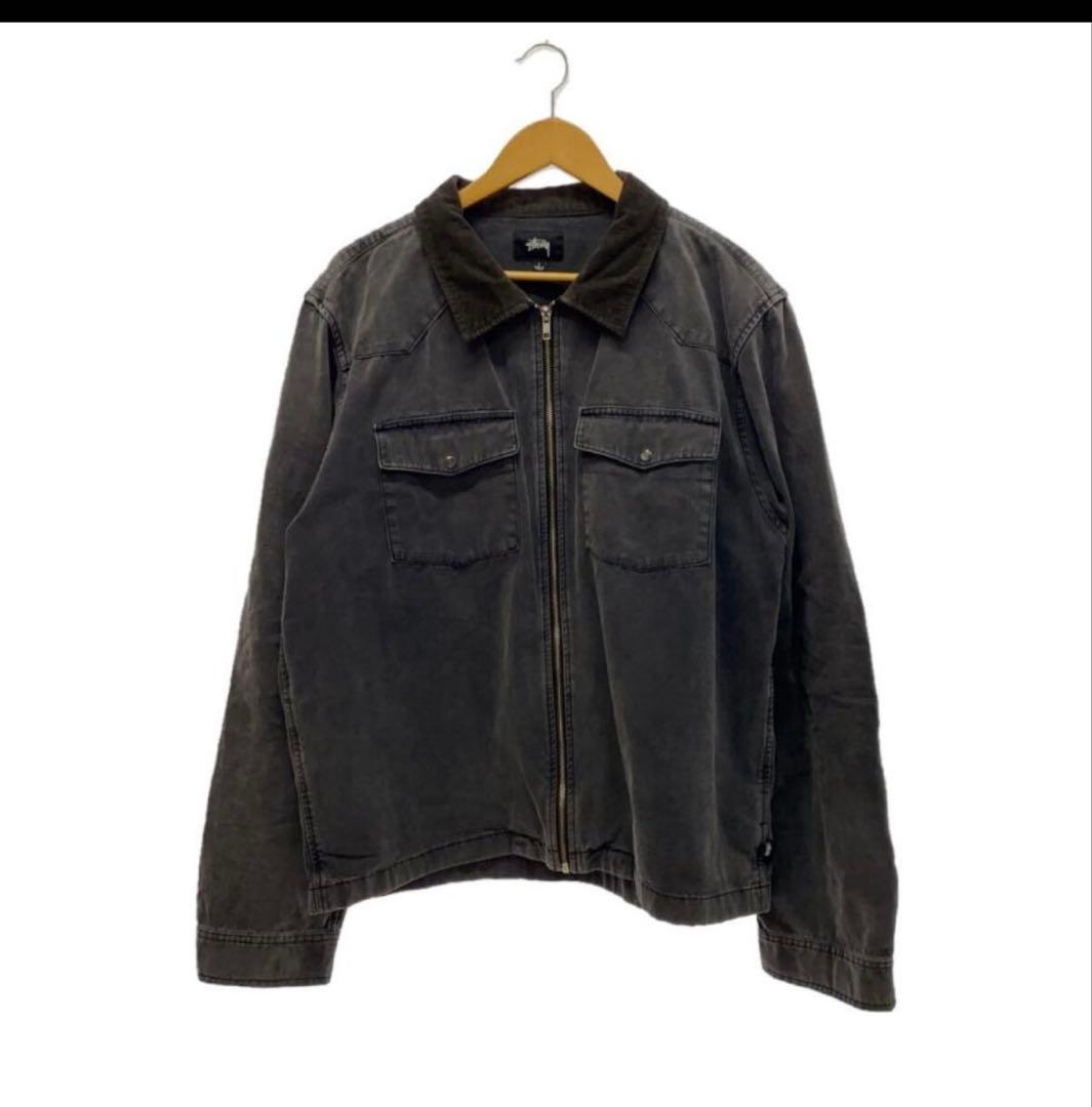 STUSSY◆20AW/washed canvas work jacket