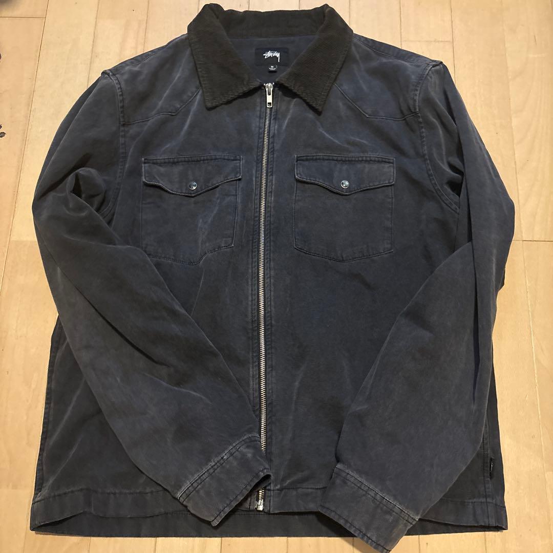 STUSSY◆20AW/washed canvas work jacket