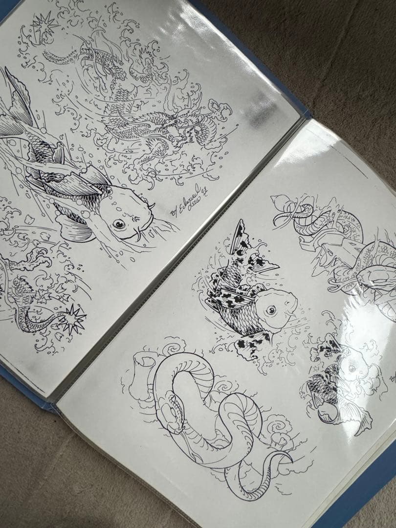 tattoo Flash 44枚 彫師　刺青