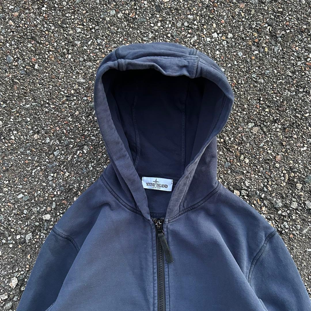 stone  zip hoodie ストーンアイランド ネイビー