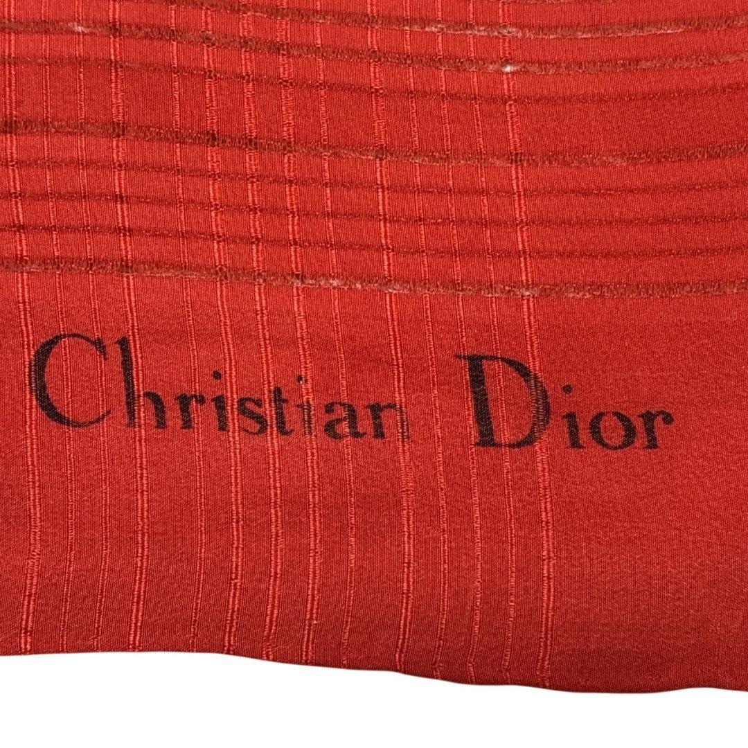 【極美品】Christian Dior シルク イタリア 大判スカーフ ストール