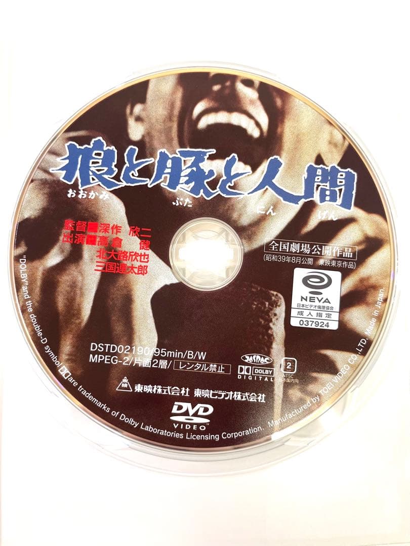 K643 狼と豚と人間('64東映) DVD 高倉健 全国劇場公開作品