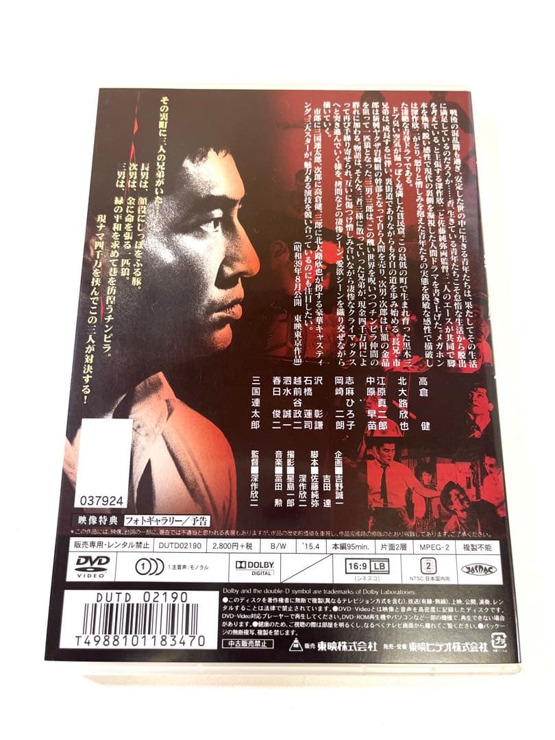 K643 狼と豚と人間('64東映) DVD 高倉健 全国劇場公開作品
