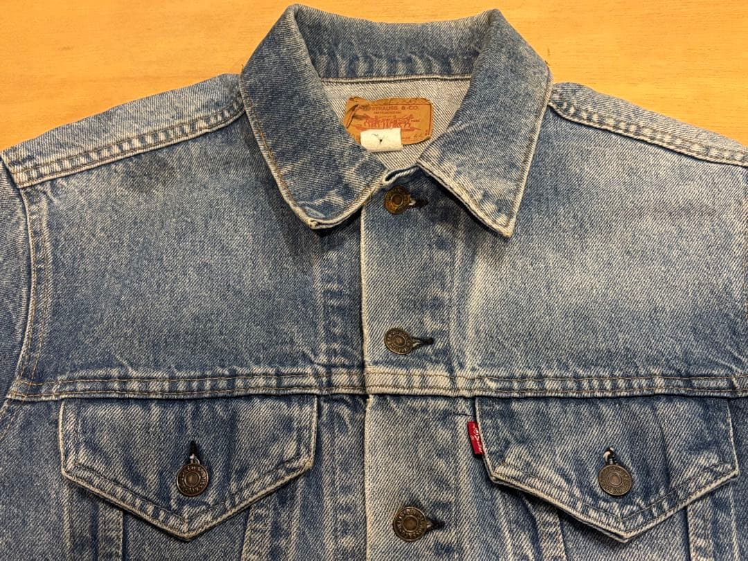 70s Levi's 70505-0213 44 ケアタグ 刻印1 米国製