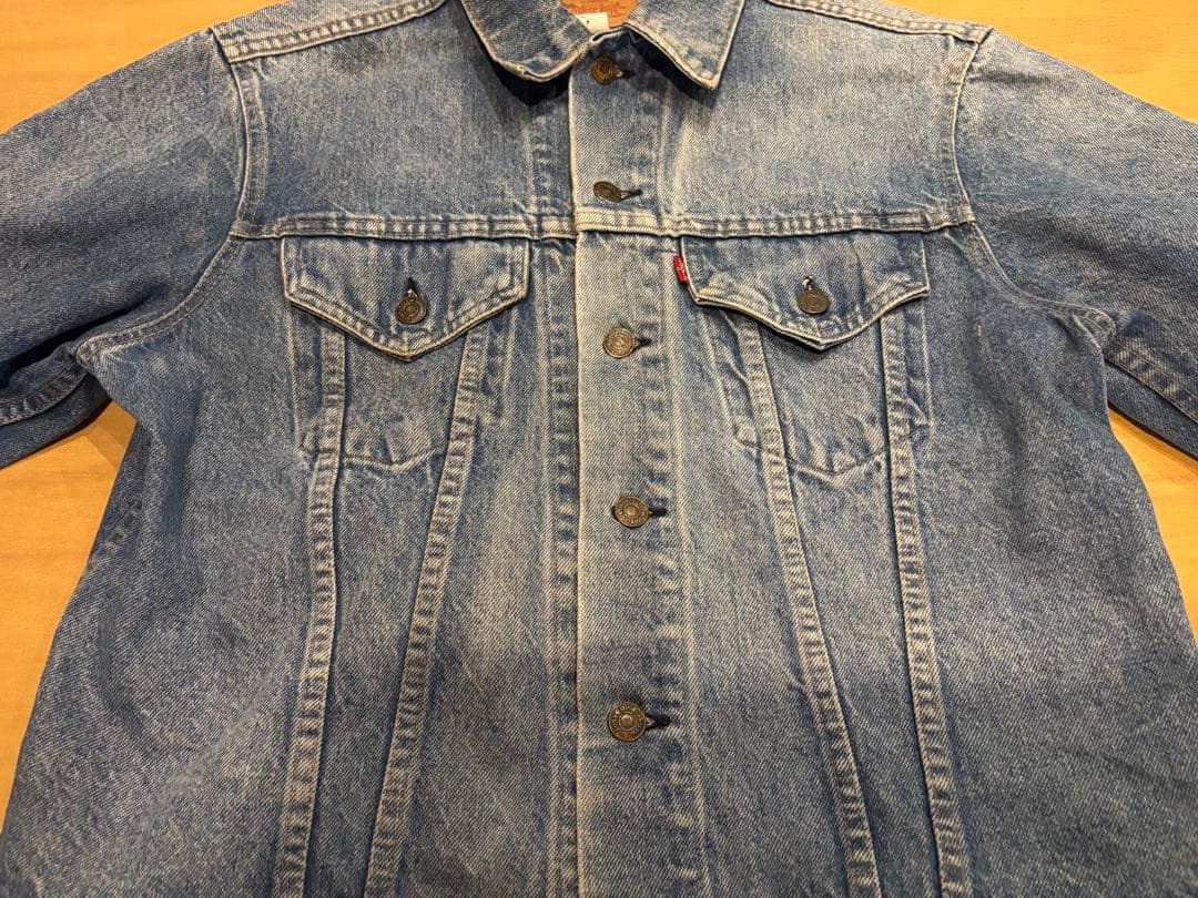 70s Levi's 70505-0213 44 ケアタグ 刻印1 米国製