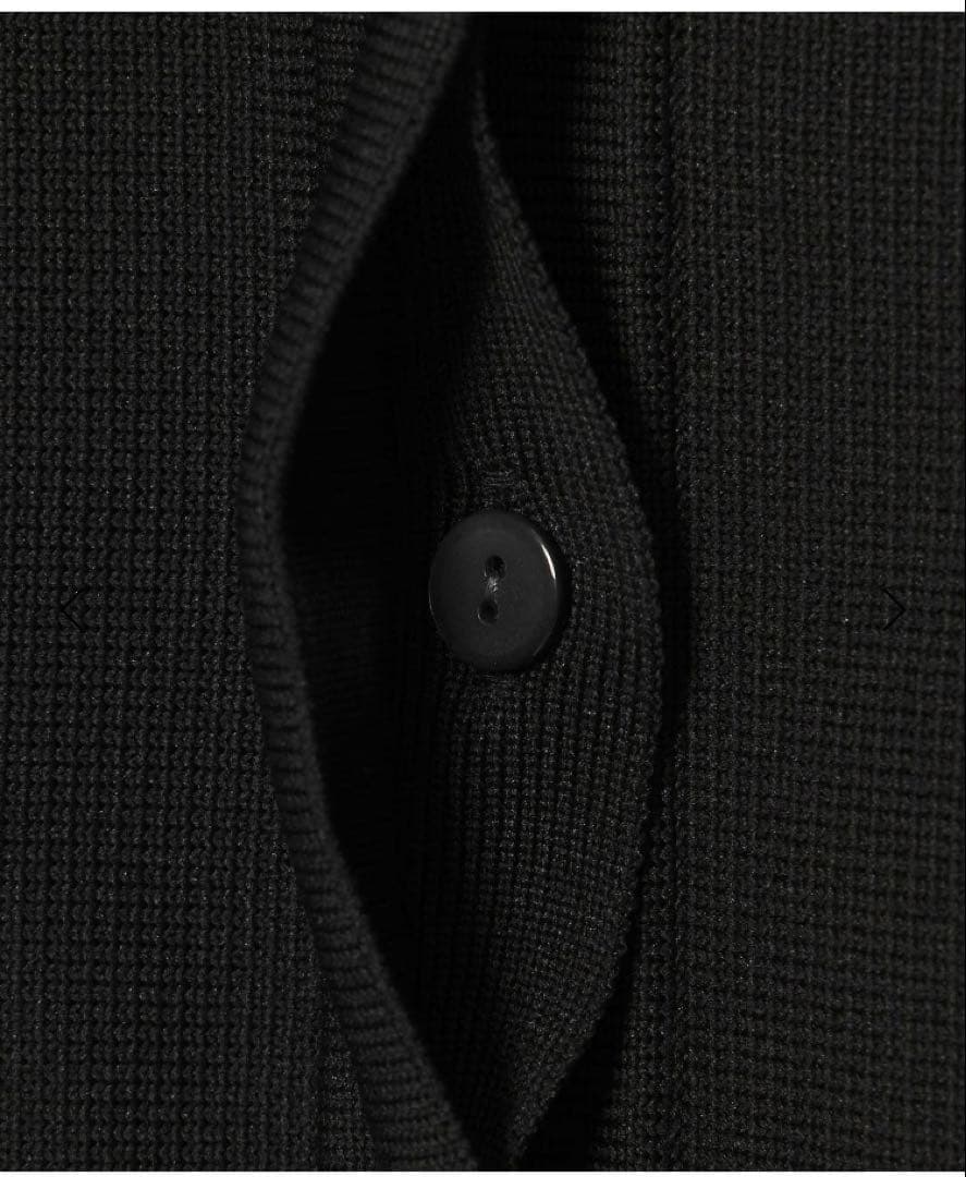 UNITED ARROWS ペプラム ニットベスト ‐ウォッシャブル‐ ネイビー