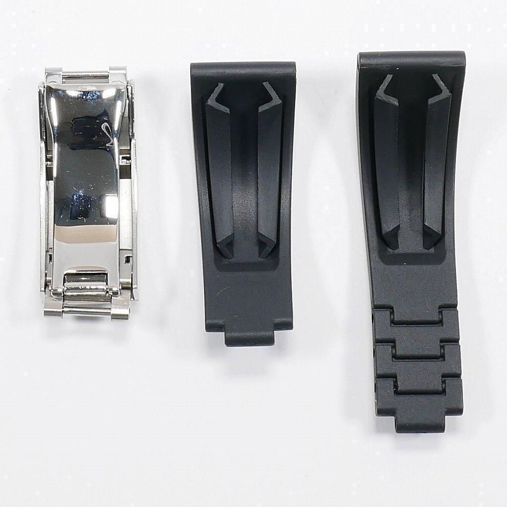 【ロゴ有り】オイフレタイプベルト バックル付き ブラック 20mm